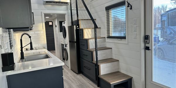 Downstairs Bedroom Tiny Home in Montana image 3