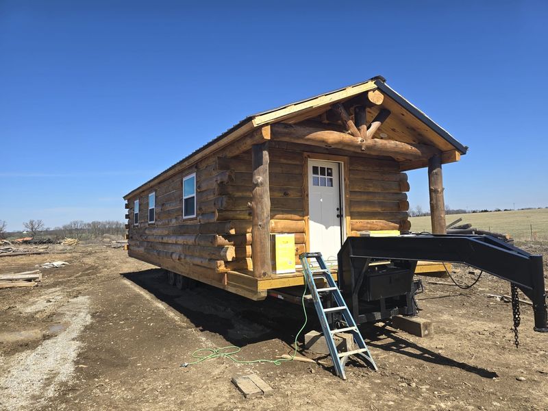 Real log cabin