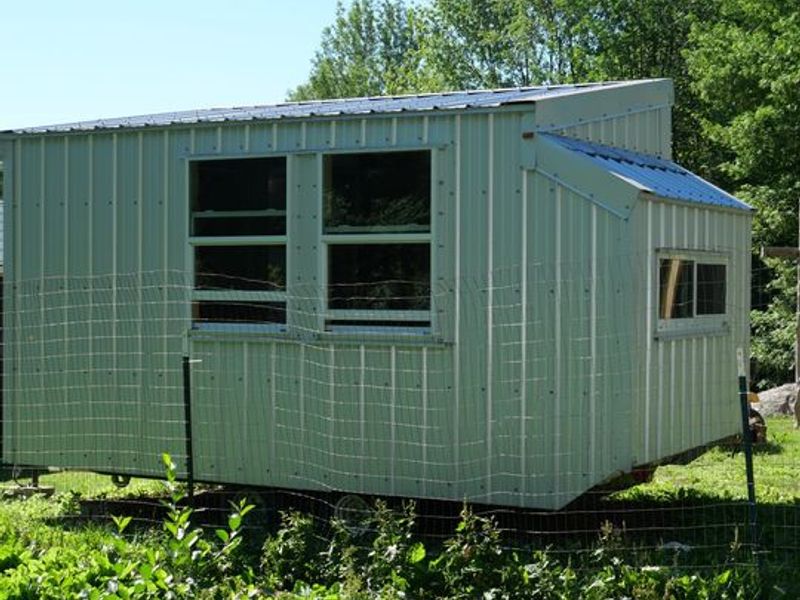 16" Metal Tiny House on Wheels for Sale image 2