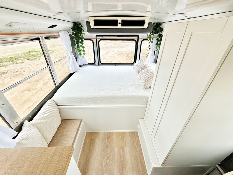 Bright Road-Ready Short Bus Tiny Home – Only 32,000 Miles! image 2