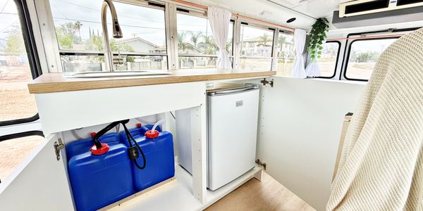 Bright Road-Ready Short Bus Tiny Home – Only 32,000 Miles! image 5