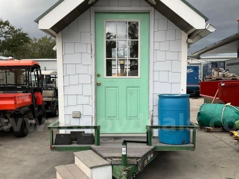 trailer mounted tiny house with solar powered energy image 2