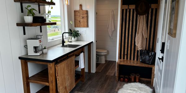 FOR SALE - Modern + New Build Shipping Container Tiny Home image 3